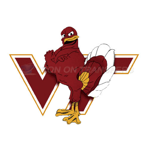 Virginia Tech Hokies Logo T-shirts Iron On Transfers N6861 - Click Image to Close